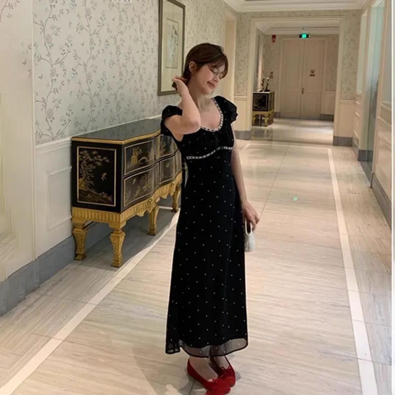 XIAOJUCHUANLI Short Sleeved Dress Women's-4