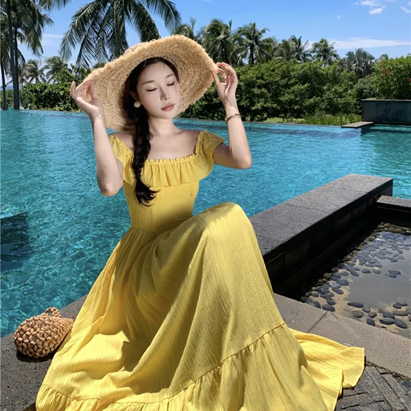 XIAOJUCHUANLI Short Sleeved Dress Women's-4