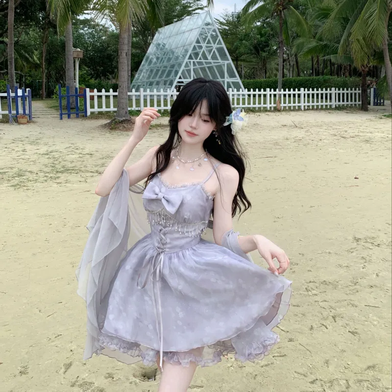 XIAOJUCHUANLI Slip Dress Women's-4