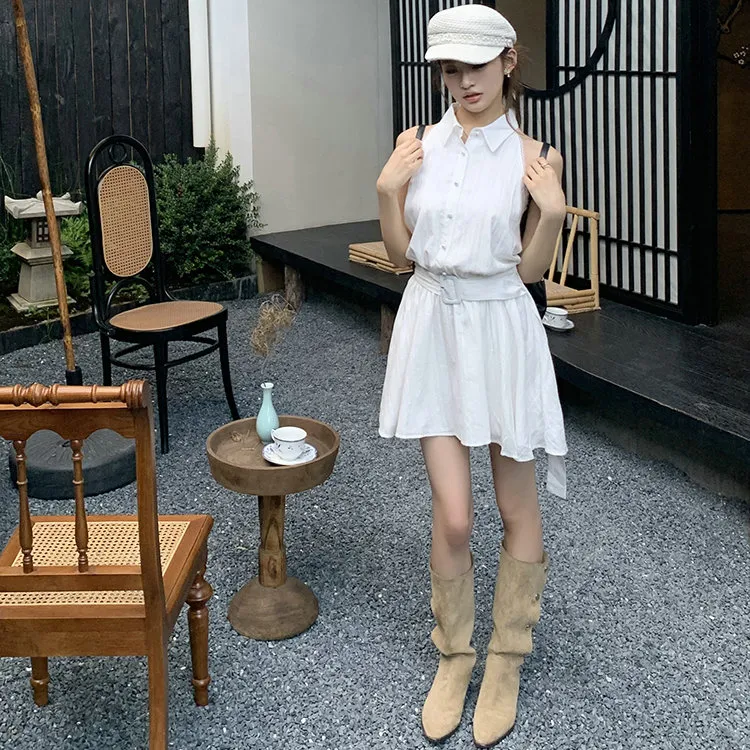 XIAOJUCHUANLI Sleeveless Dresses Women's-10