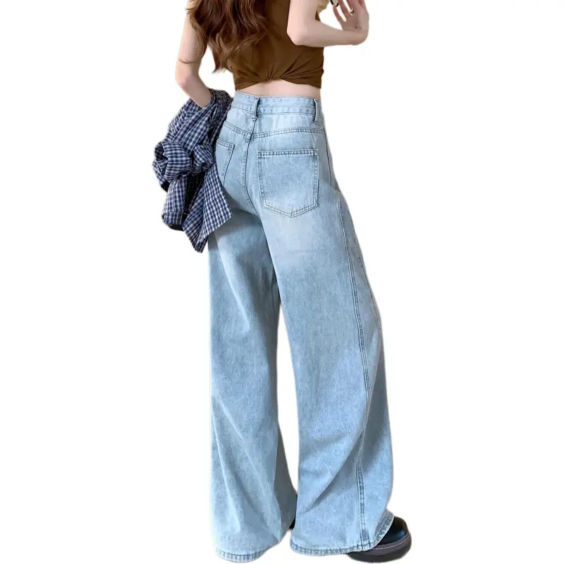 XIAOJUCHUANLI Jeans Women's Blue-1