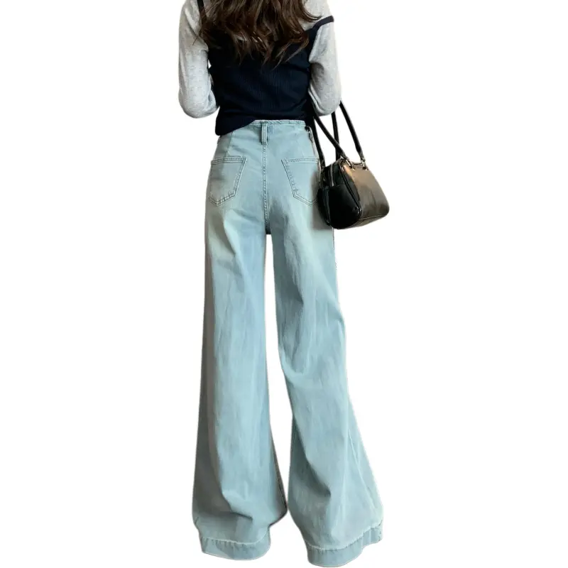 XIAOJUCHUANLI Jeans Women's Blue-1