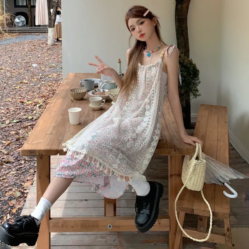 COVER TIME Slip Dresses Women's-4