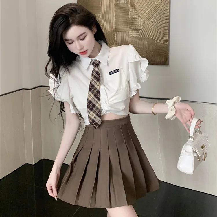 XIAOJUCHUANLI Skirt Set Women's-4