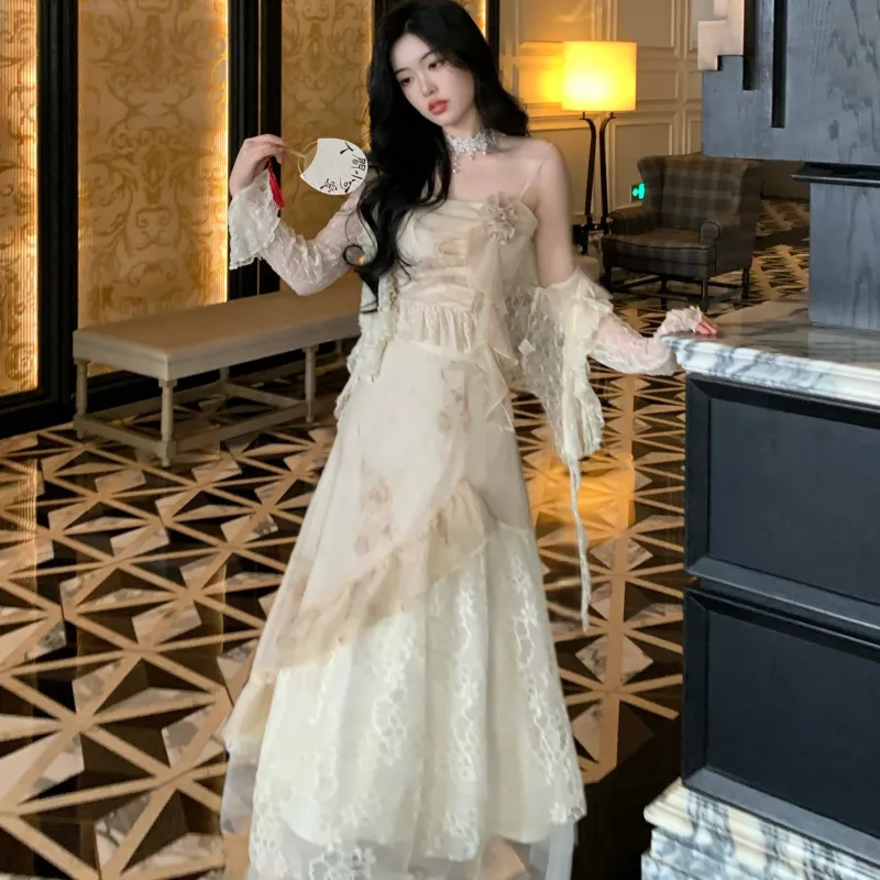 XIAOJUCHUANLI Skirt Set Women's-2