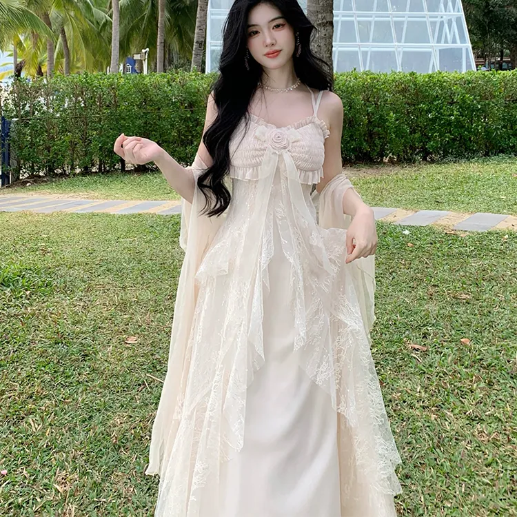 XIAOJUCHUANLI Slip Dress Women's-3