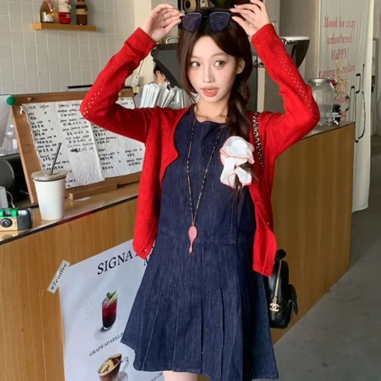 XIAOJUCHUANLI Skirt Set Women's-3