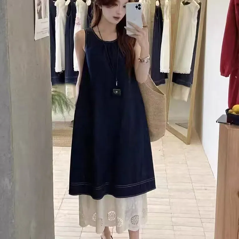XIAOJUCHUANLI Sleeveless Dress Women's-6