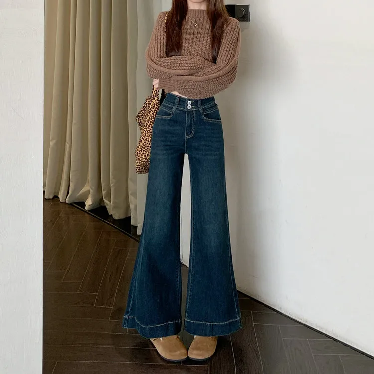 XIAOJUCHUANLI Jeans Women's Blue-3