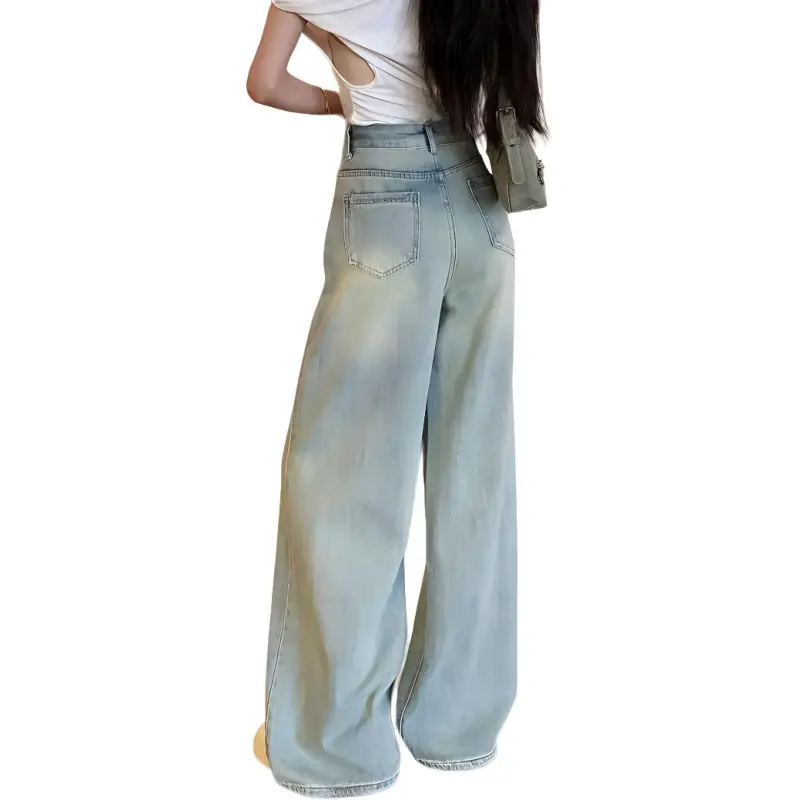 XIAOJUCHUANLI Jeans Women's Blue-1