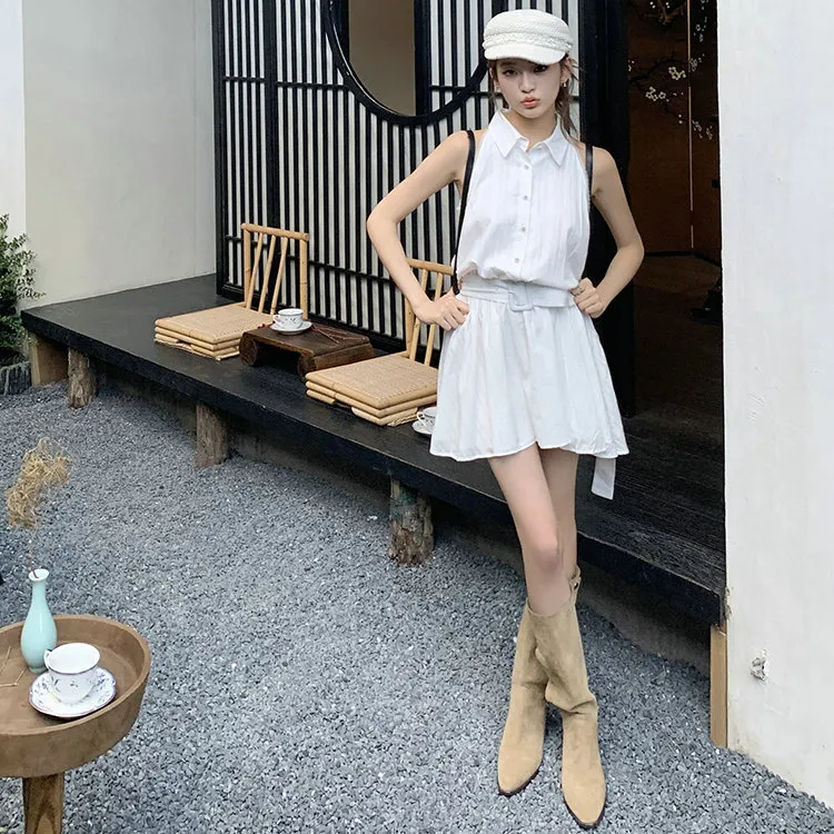 XIAOJUCHUANLI Sleeveless Dresses Women's-12