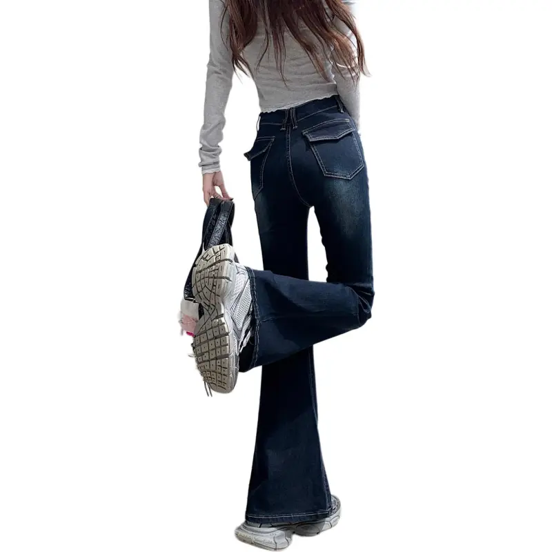 XIAOJUCHUANLI Jeans Women's Blue-1