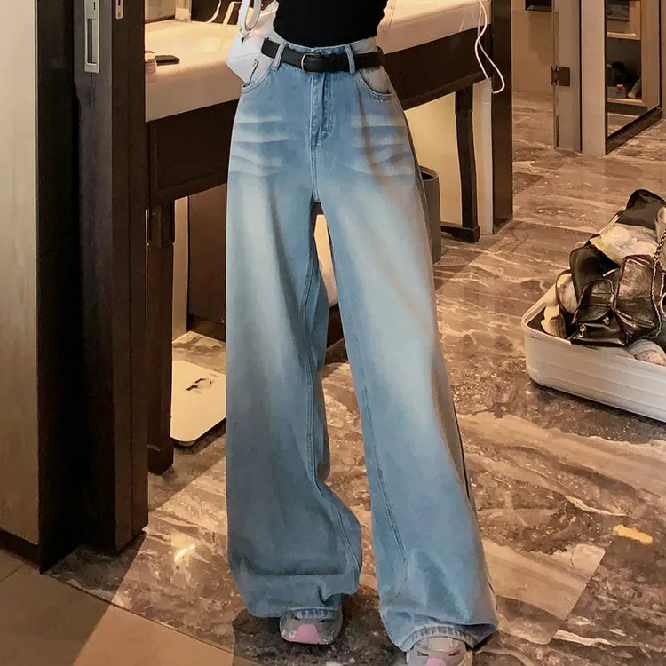XIAOJUCHUANLI Jeans Women's Blue-3