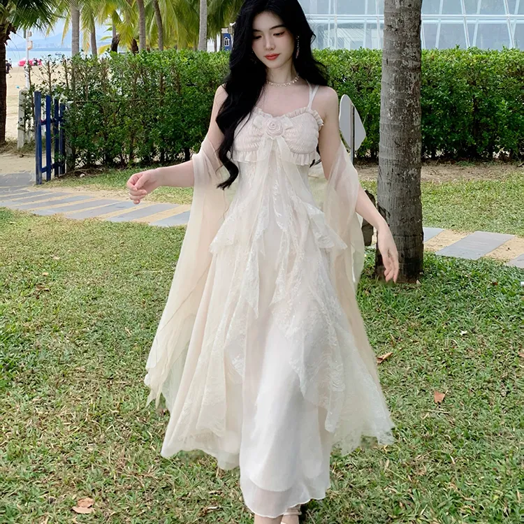 XIAOJUCHUANLI Slip Dress Women's-2