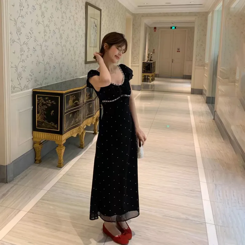 XIAOJUCHUANLI Short Sleeved Dress Women's-3