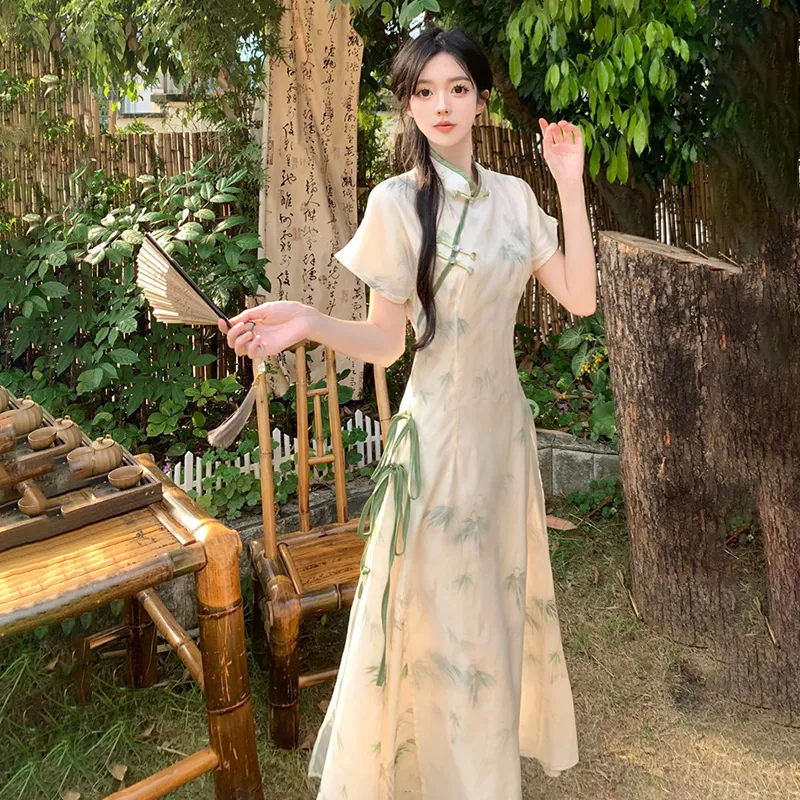 XIAOJUCHUANLI Short Sleeved Dress Women's-5