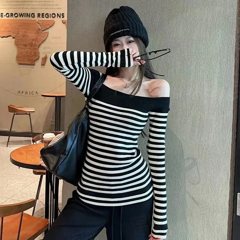 XIAOJUCHUANLI Knitwear Women's Stripes-3