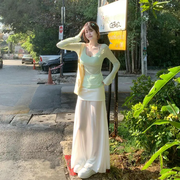 XIAOJUCHUANLI Skirt Set Women's-2