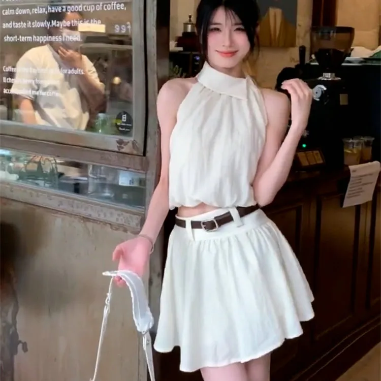 XIAOJUCHUANLI Skirt Set Women's-3