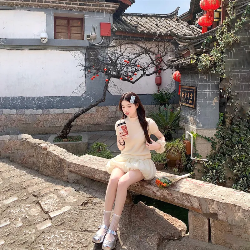 XIAOJUCHUANLI Skirt Set Women's-4