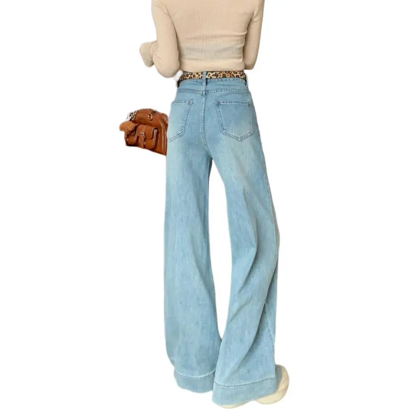 XIAOJUCHUANLI Jeans Women's Blue-1