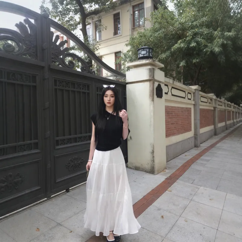 XIAOJUCHUANLI Skirt Set Women's-3