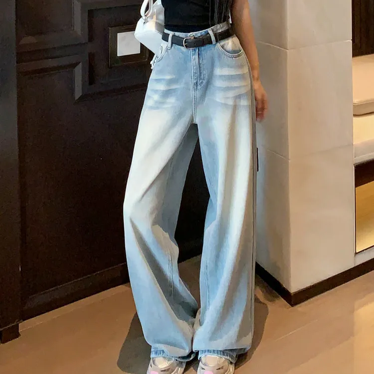 XIAOJUCHUANLI Jeans Women's Blue-2