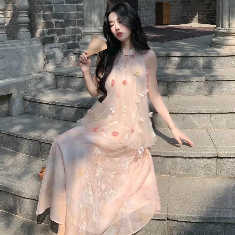 XIAOJUCHUANLI Sleeveless Dress Women's-4