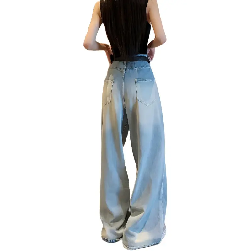 XIAOJUCHUANLI Jeans Women's Blue-1