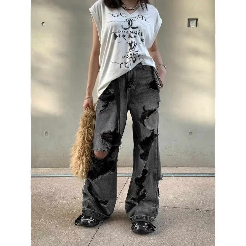 RVANGUARD Jeans Unisex Black Gray Color-3
