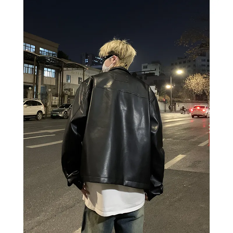RVANGUARD Leather Jacket Unisex Black-0