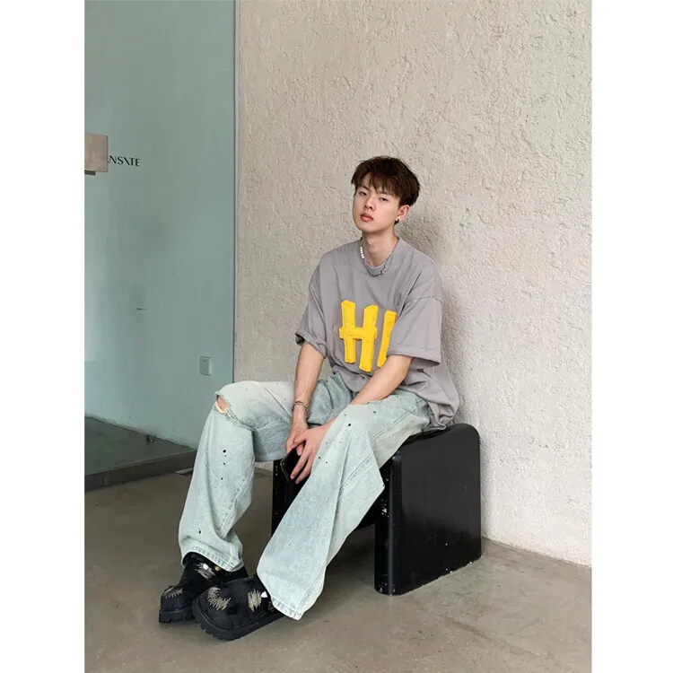 PAINT STAIN T Shirts Unisex-12