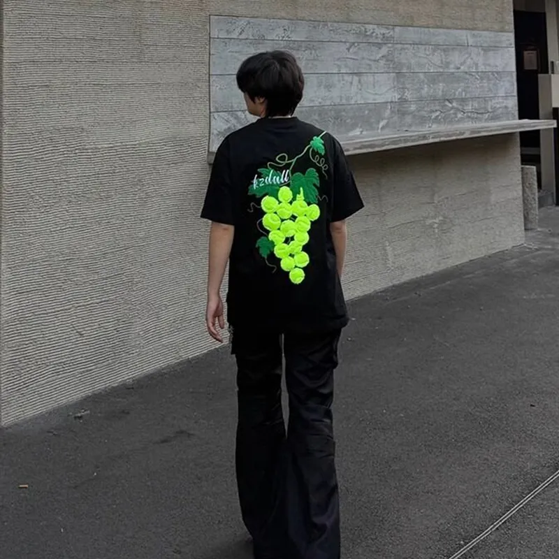 PAINT STAIN T Shirts Unisex Black-3