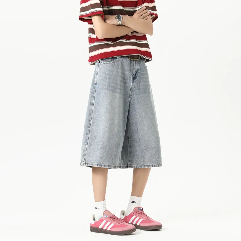 RICE NINE TEN Denim Shorts Unisex-22