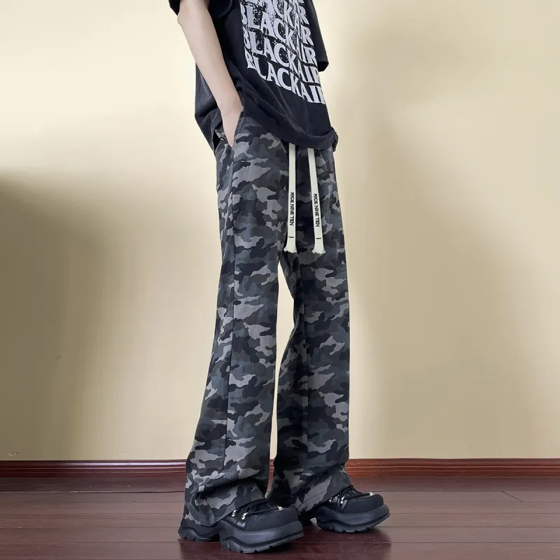 RICE NINE TEN Casual Pants Unisex Camouflage-3