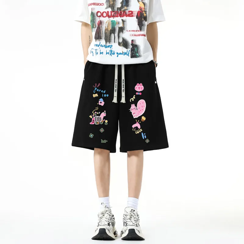 RICE NINE TEN Casual Shorts Unisex-9