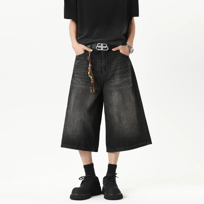 RICE NINE TEN Denim Shorts Unisex-9