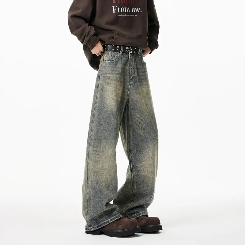 RICE NINE TEN Jeans Unisex Vintage Blue-3