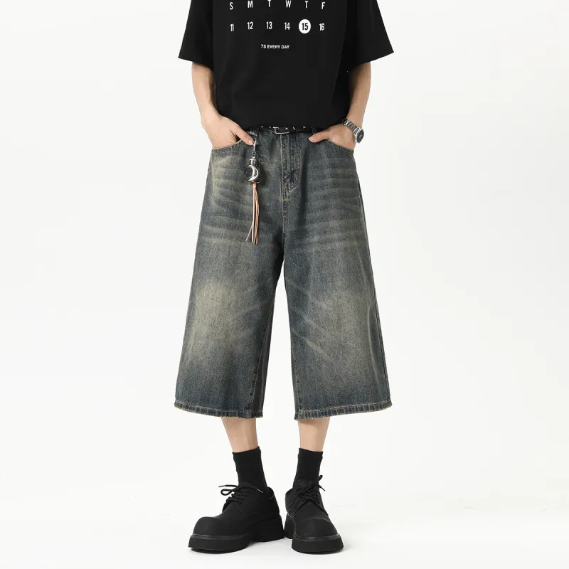 RICE NINE TEN Denim Shorts Unisex-15