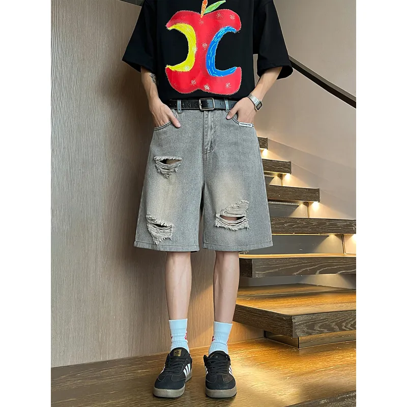 RICE NINE TEN Denim Shorts Unisex-9