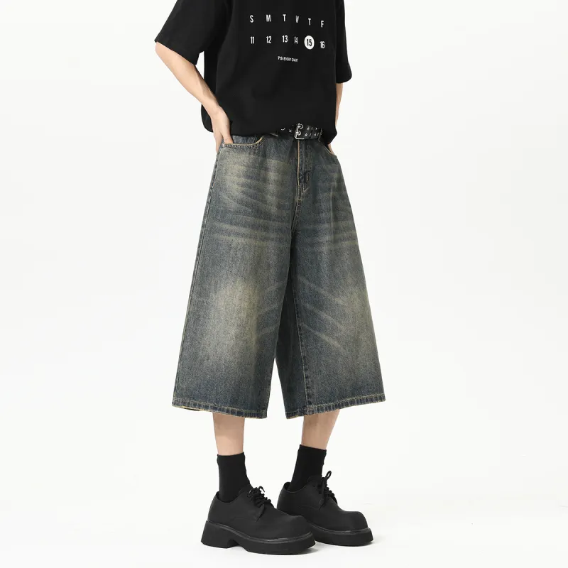 RICE NINE TEN Denim Shorts Unisex-16