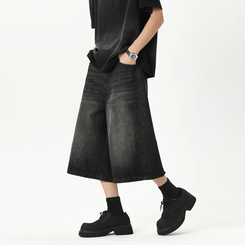 RICE NINE TEN Denim Shorts Unisex-8