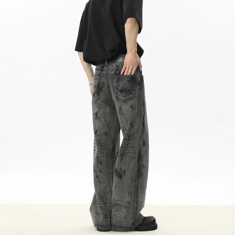RICE NINE TEN Jeans Unisex Wasteland Gray-2