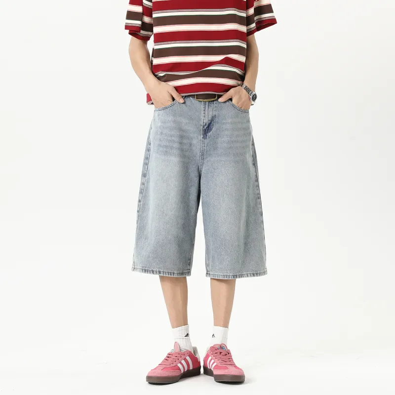 RICE NINE TEN Denim Shorts Unisex-21