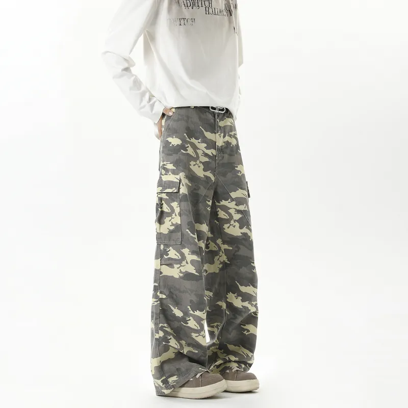 RICE NINE TEN Casual Pants Unisex Camouflage-2