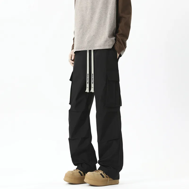 RICE NINE TEN Cargo Pants Unisex Black-1