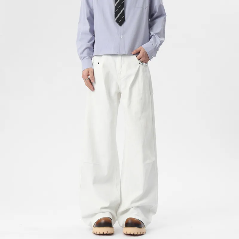 RICE NINE TEN Jeans Unisex White-2
