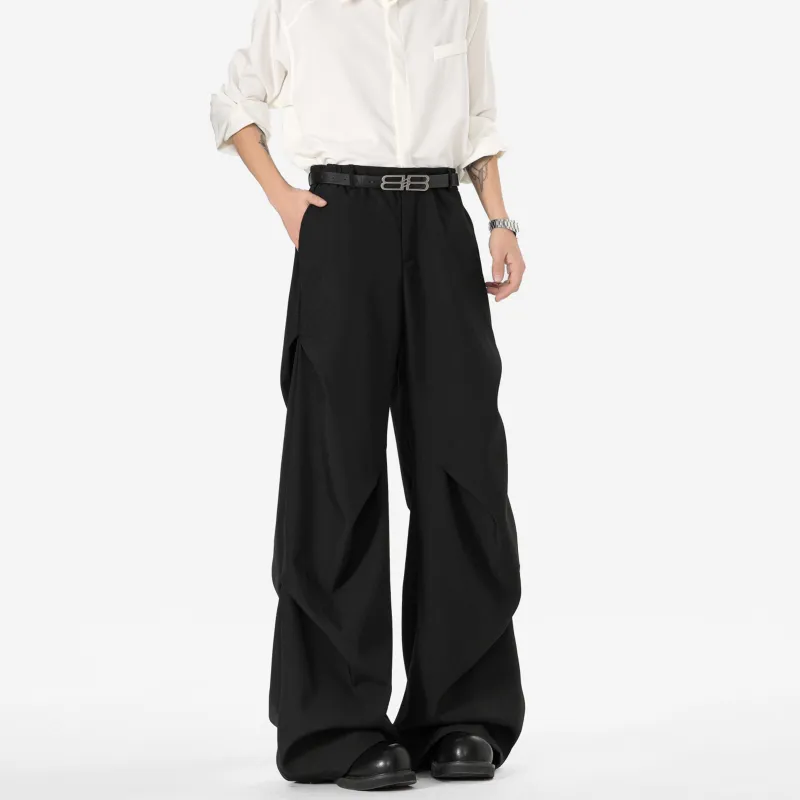 RICE NINE TEN Suit Trouser Unisex Black Extended Length-2