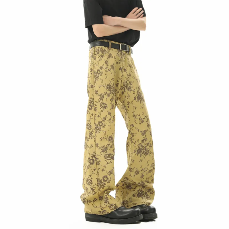 RICE NINE TEN Jeans Unisex Yellow-1