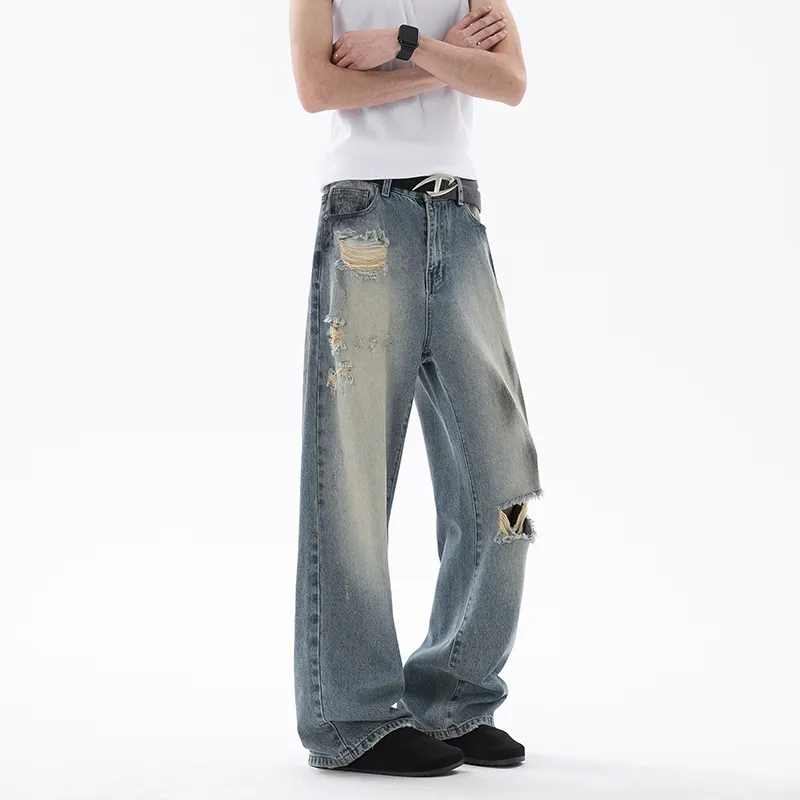 RICE NINE TEN Jeans Unisex Vintage Blue-2